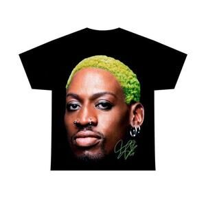 Dennis Rodman Rare Homage Style Basketball Legend Graphic Print T-Shirt